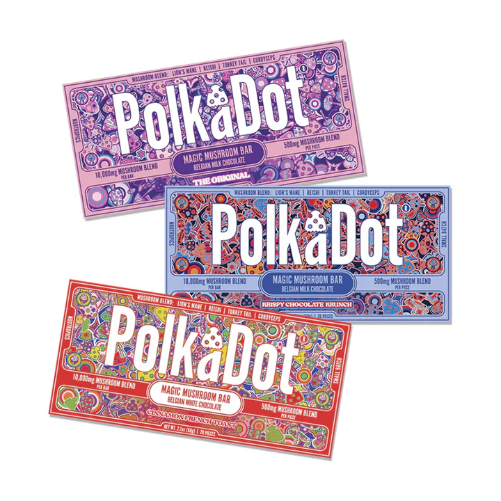 Polkadot Mushroom Chocolate Bars