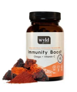 Stay Wyld Organics – Chaga Immunity Boost Mushroom Capsules (Bottle of 60)
