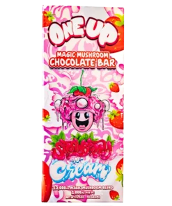 Strawberry and Cream Mushroom Chocolate Bar